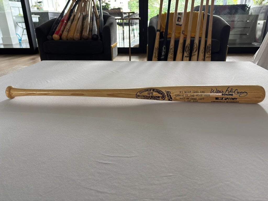 Willie McCovey Limited Edition Autograph Bat 1/500