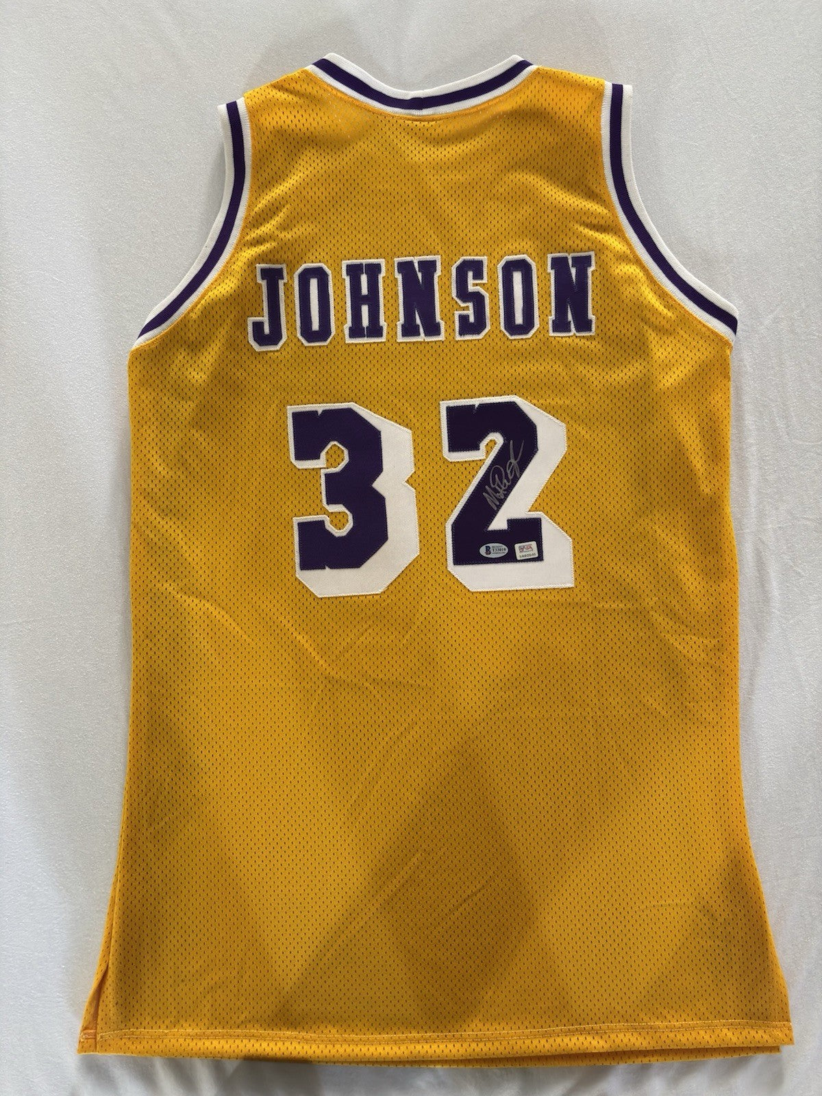 Magic Johnson Autograph Lakers Jersey Beckett PSA DNA