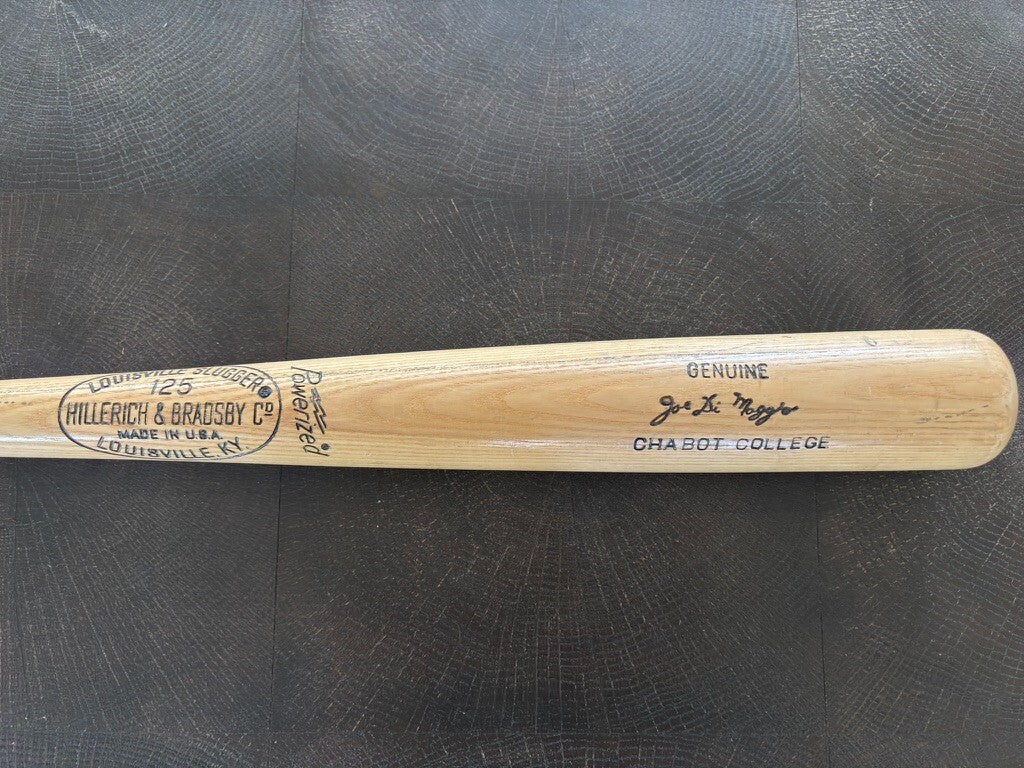 Joe DiMaggio Hillerich & Bradsby Chabot College Replica Bat