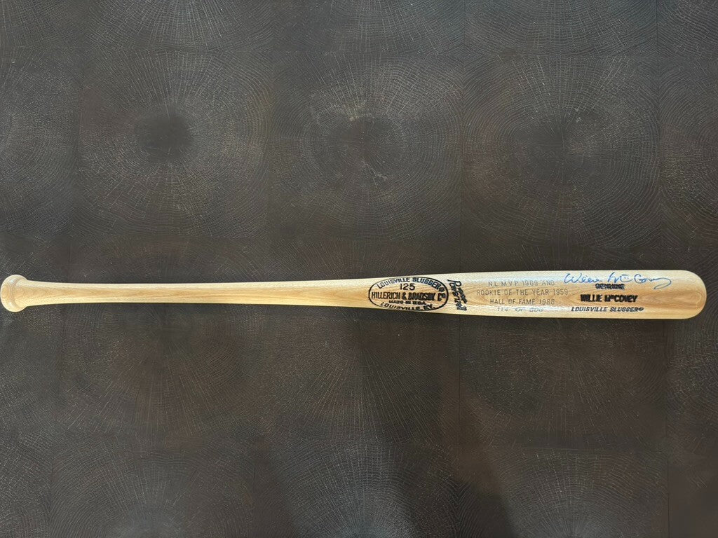 Willie McCovey Limited Edition Autograph Bat 114/500