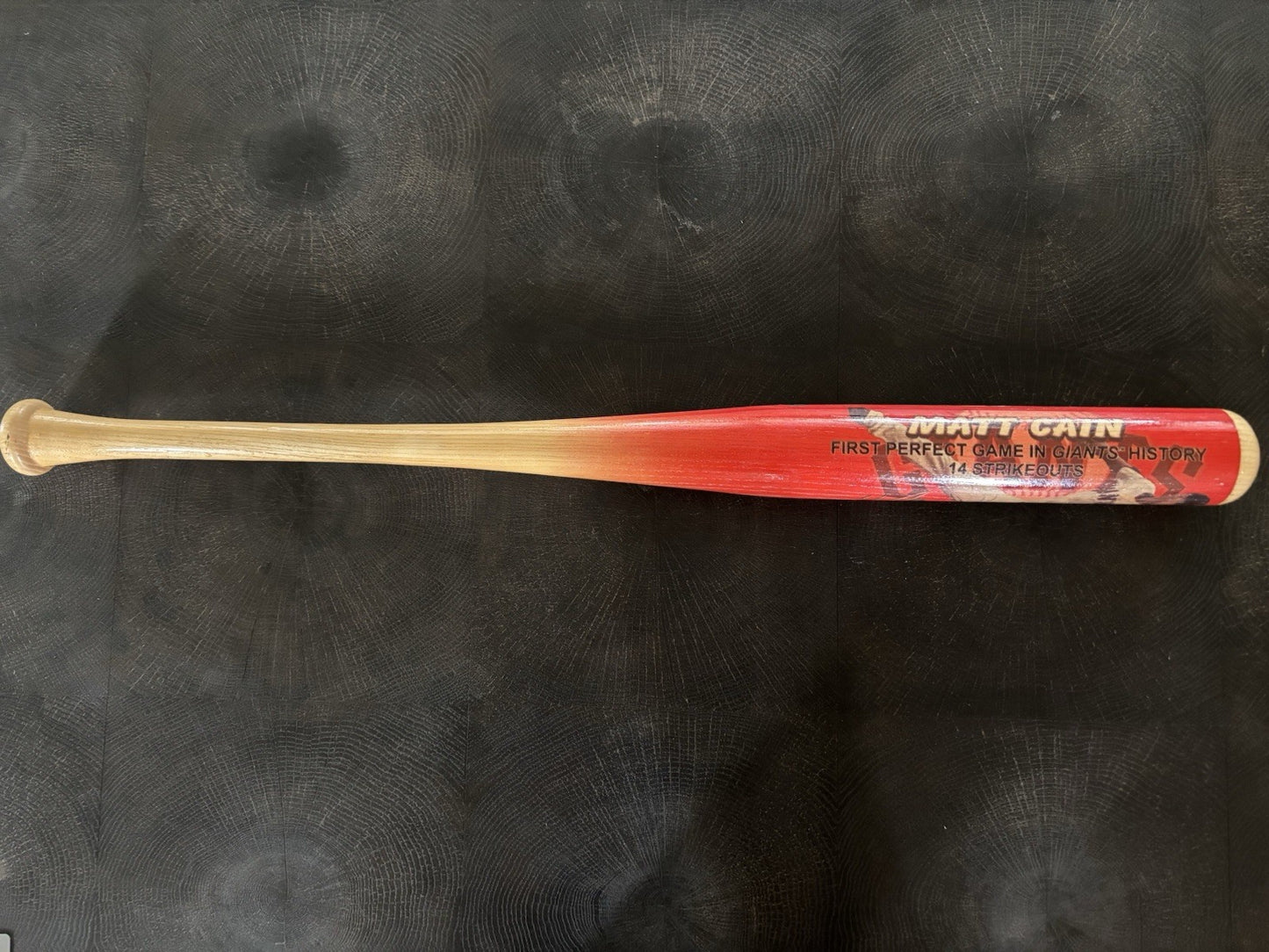 Matt Cain 1st Perfect Game Limited Edition Bat #1201/2012 MLB Authenticated
