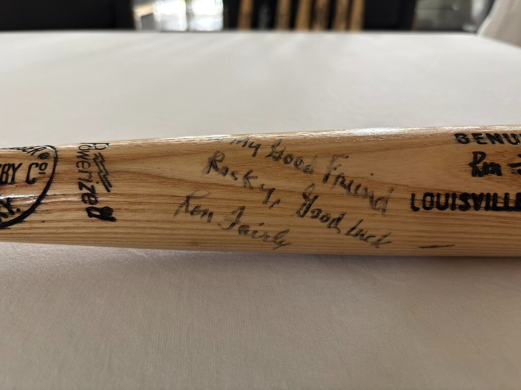 Ron Fairly Hillerich & Bradsby Personalized Autograph Bat